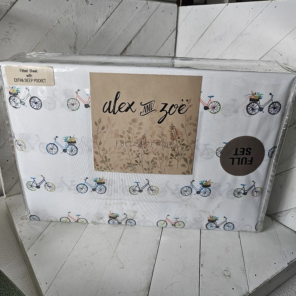 Alex and Zoe | Bedding | Alex And Zoe Full Sheet Set And Pillowcases ...